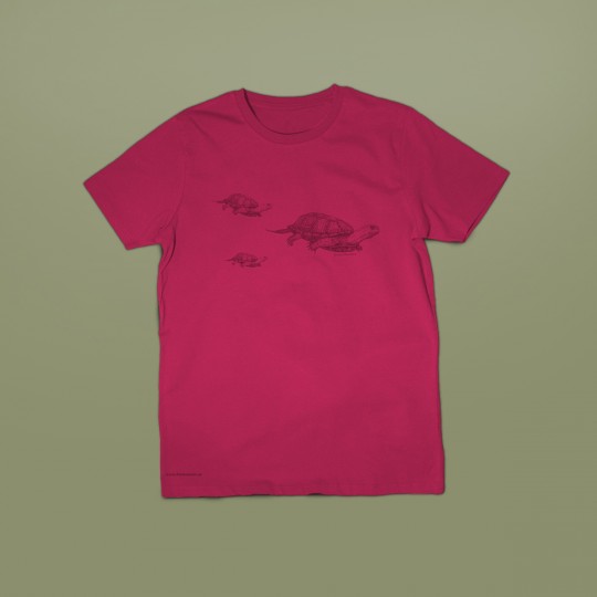 T-Shirt Schildkröte Kinder Raspberry
